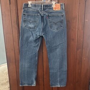 Levi's Men's Straight Jeans - Medium Blue Denim